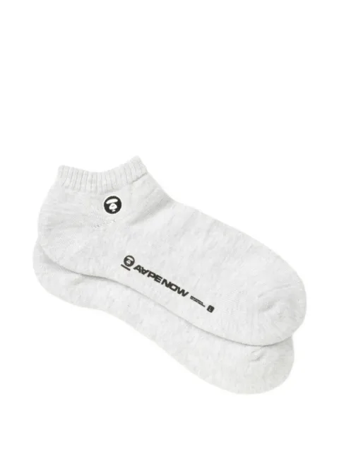 AAPE BY *A BATHING APE® logo-patch socks Grey AAPSOM4290XXQ