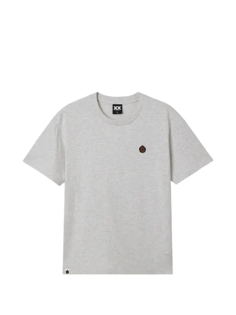 FINGERCROXX logo-embroidered T-shirt Grey FFXTEW01423X