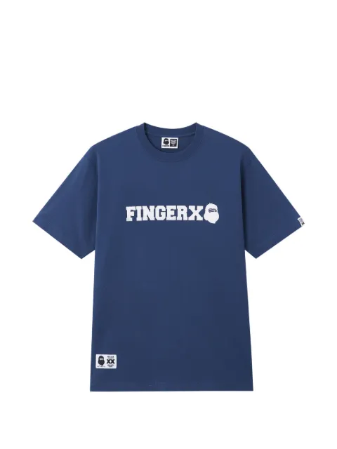 FINGERCROXX logo T-shirt Blue FFXTEM01253X