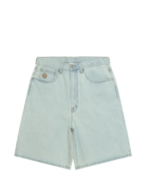 AAPE BY *A BATHING APE® logo embroidered denim shorts Blue AAPSPMC677XXQ