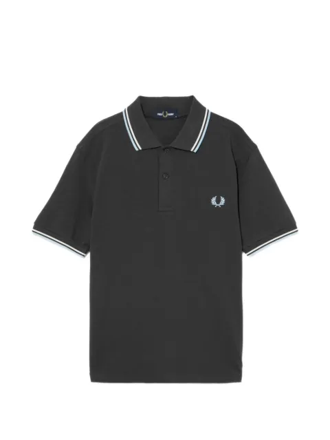 Fred Perry embroidered short-sleeve polo shirt Black M3600SS26