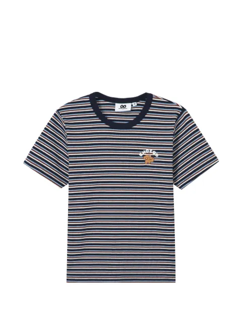 CHOCOOLATE striped graphic-detail cotton T-shirt Blue B1XTEW01027Y