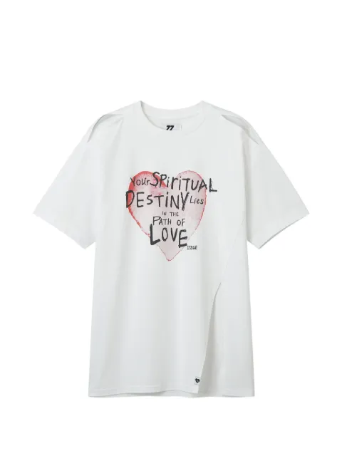 izzue graphic-detail cotton T-shirt White IZXTEW00912X