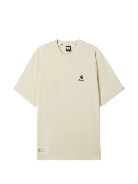 FINGERCROXX logo-embroidery T-shirt Neutrals FFXTEM01308X