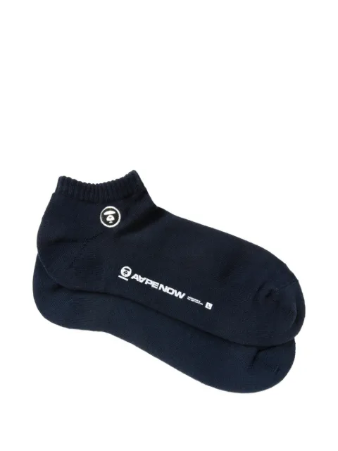 AAPE BY *A BATHING APE® logo socks Blue AAPSOM4290XXQ