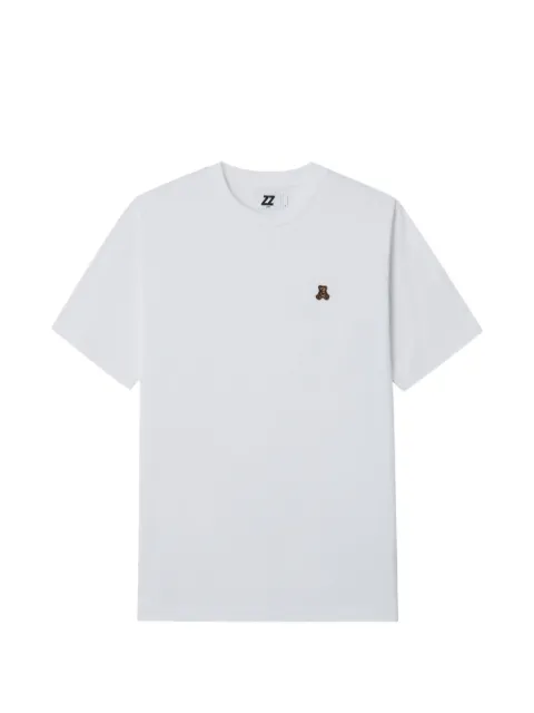 izzue bear-detail cotton T-shirt White IZXTEM00448X