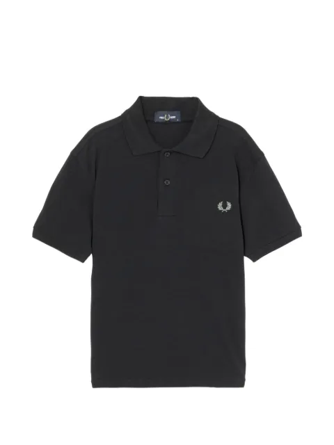 Fred Perry laurel-wreath short-sleeve polo shirt Black M6000S26
