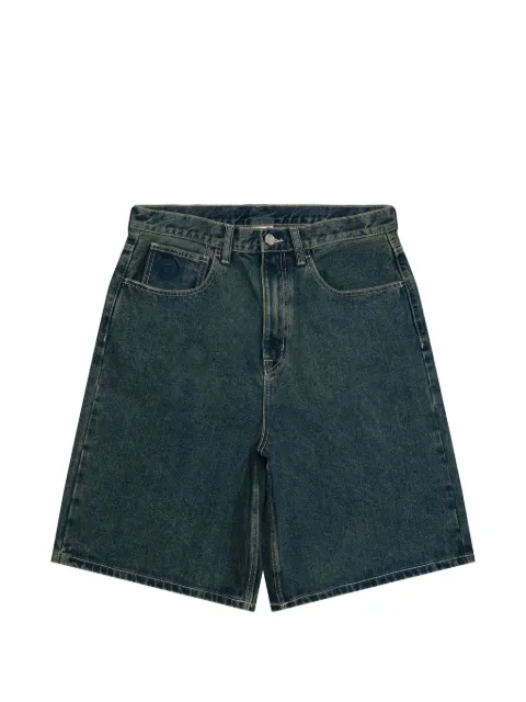 AAPE BY *A BATHING APE® logo embroidered denim shorts Blue AAPSPMC677XXQ