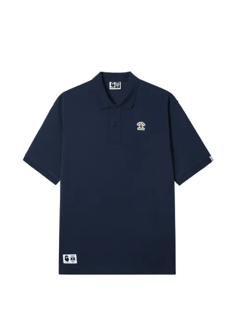 FINGERCROXX logo-appliqué polo shirt Blue FFXPOM01258X