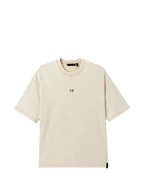 FIVE CM graphic-detail crewneck cotton T-shirt Neutrals 5CXTEM00445X