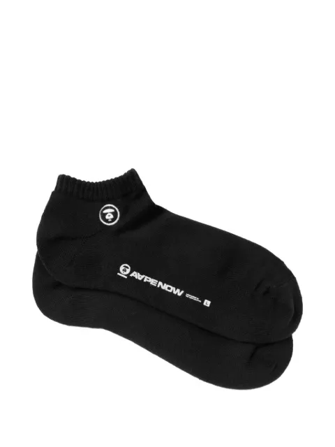 AAPE BY *A BATHING APE® logo socks Black AAPSOM4290XXQ