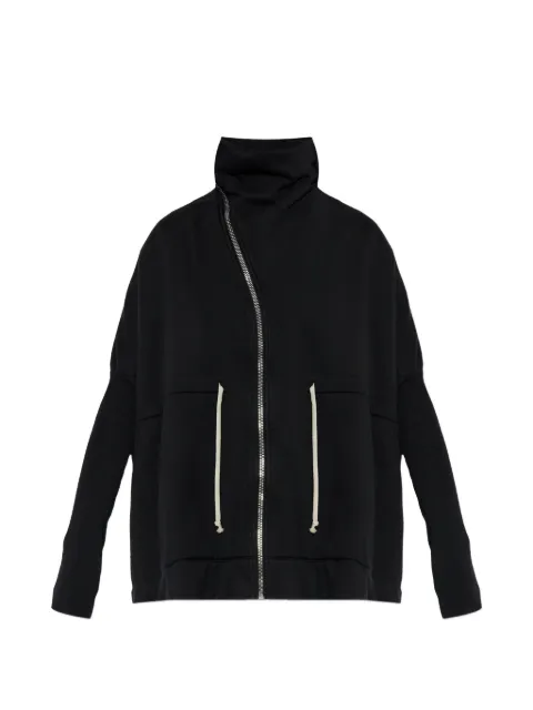 Rick Owens DRKSHDW zip-up funnel-neck sweater Black DS01F4210F