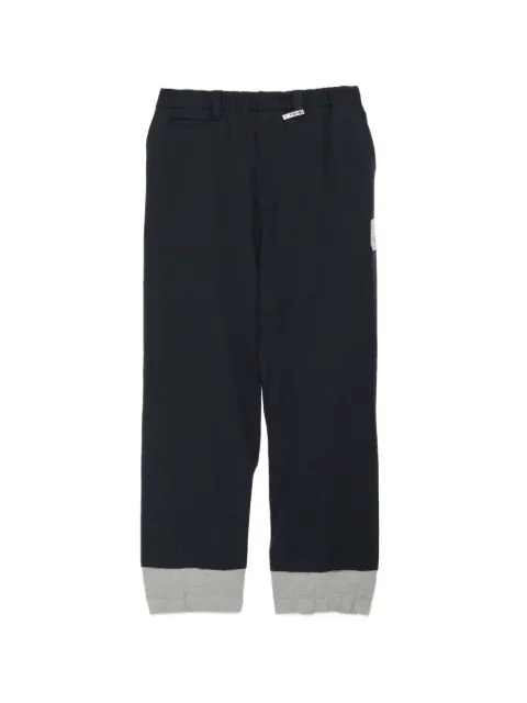 Maison MIHARA YASUHIRO wool layered pants Blue J16PT132