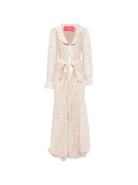 MIAU by Clara Rotescu Reverie belted maxi dress Neutrals REVERIE