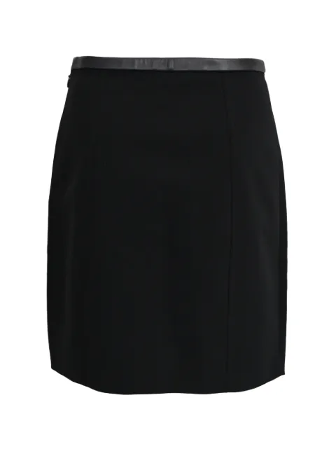 Alexander Wang leather-trimmed pencil skirt Black TONPUHKCL614805W