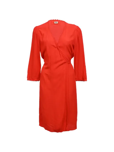 Ba&Sh scallop-edge wrap dress Red NAPPUHKCL461100W