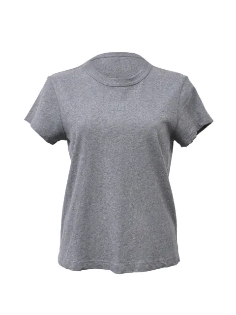 Alexander Wang glitter-detail logo-detail T-shirt Grey NAPPUHKCL535639W