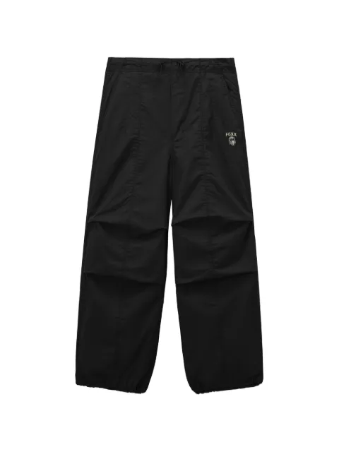 FINGERCROXX drawstring trousers Black FFXPTW01356X