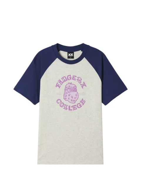 FINGERCROXX front-graphic T-shirt Grey FFXTEW01404X
