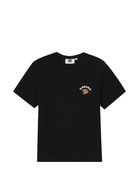 CHOCOOLATE embroidered-detail cotton T-shirt Black B1XTEW01027X