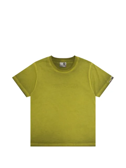 AAPE BY *A BATHING APE® logo-embossed T-shirt Green ATE1910XXQ