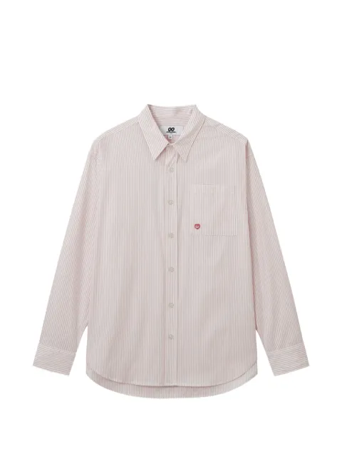 CHOCOOLATE striped pocket-detail cotton shirt Pink B1XSTW01068Y