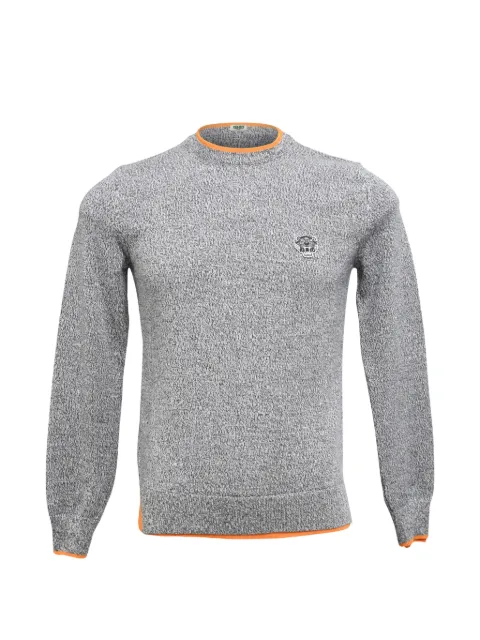 Kenzo Pre-Owned logo-patch sweater Grey MRPPUHKCL487466M