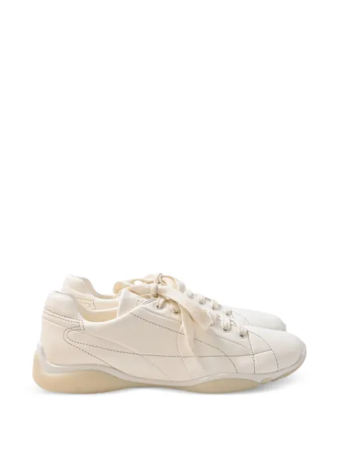 Prada Pre-Owned leather sneakers White MRPPUHKSH554937M