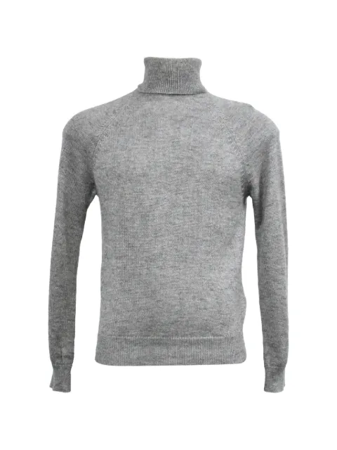 Saint Laurent Pre-Owned knitted turtleneck sweater Grey MRPPUHKCL459536M