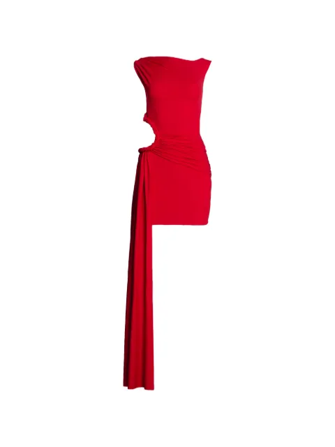 AXEL 113 Tyla cut-out draped mini dress Red TYLADRESS