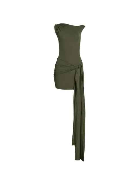 AXEL 113 Tina draped mini dress Green TINADRAPEDDRESS