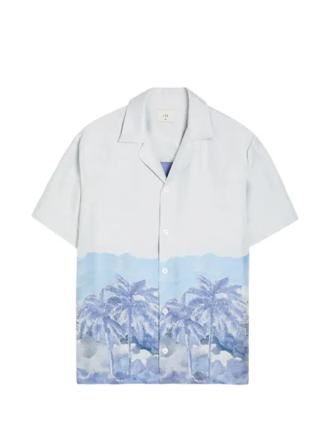 CHÉ Cezane palm-tree print shirt White 2678010