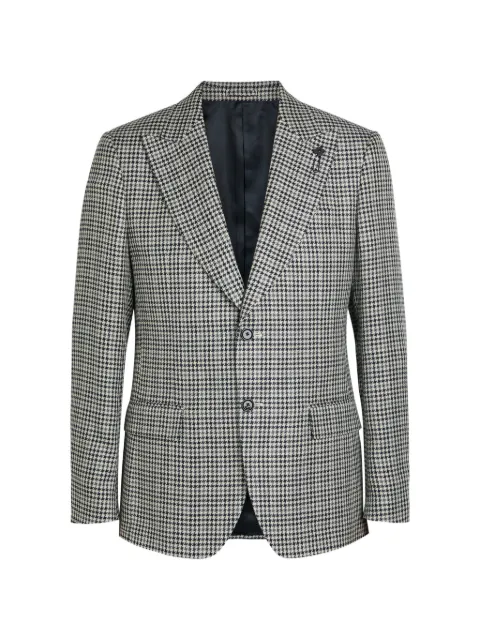 Lardini houndstooth-pattern two-button blazer Grey CN6202EPAIF66511155BL