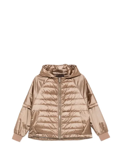 Moorer hooded padded jacket Neutrals ERSILIAHC