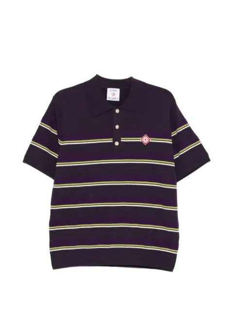 Casablanca striped polo shirt Purple MSS26KW90702