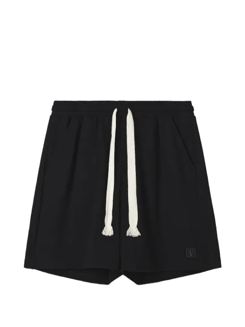 FIVE CM drawstring-detail cotton shorts Black 5CXSPM00474X