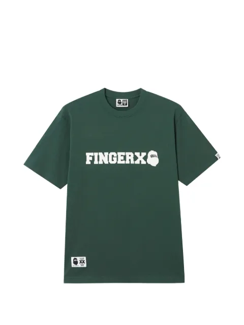 FINGERCROXX logo T-shirt Green FFXTEM01253X