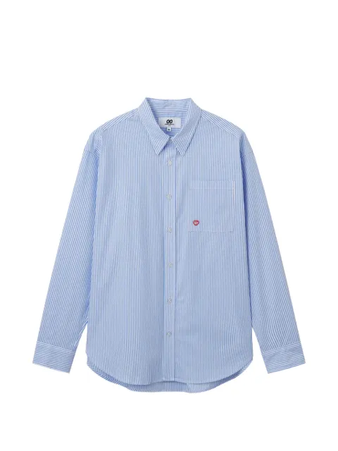 CHOCOOLATE striped pocket-detail cotton shirt White B1XSTW01068Y