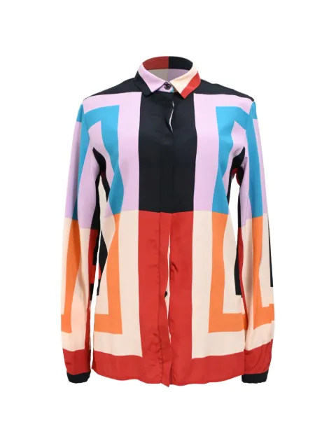 Etro Vintage long-sleeved colour-block shirt Black NAPPUHKCL444224W
