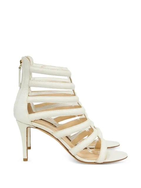 Giuseppe Zanotti Vintage caged stiletto sandals White NAPPUHKSH454377W