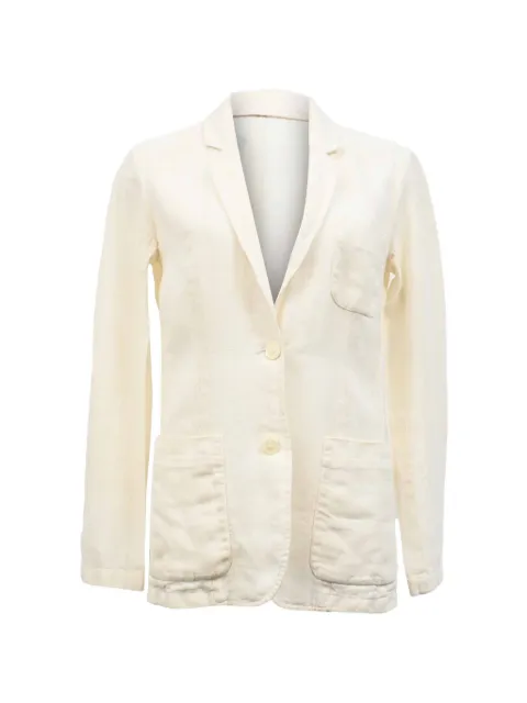 Michael Kors Vintage single-breasted linen blazer Neutrals TONPUHKCL466091W