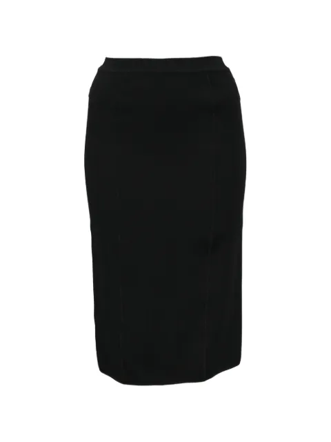 Giorgio Armani Pre-Owned high-waisted pencil skirt Black NAPPUHKCL399120W