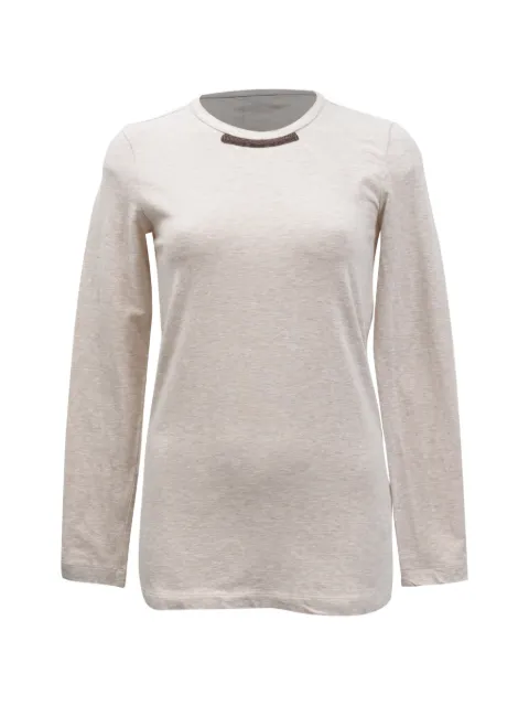 Brunello Cucinelli Vintage Monili-chain sweater Neutrals NAPPUHKCL475881W
