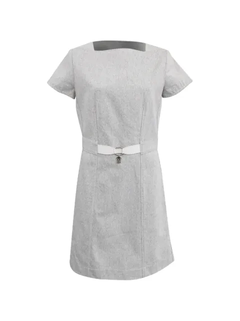 Hermès Pre-Owned A-line denim mini dress White NAPPUHKCL594795W
