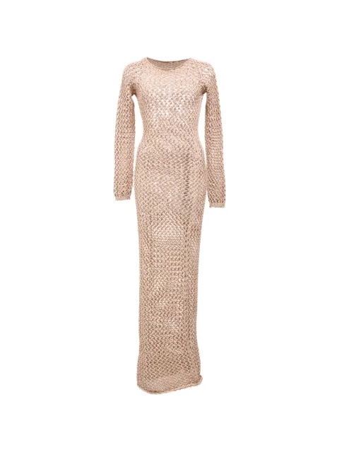 Balmain Pre-Owned crochet maxi dress Neutrals NAPPUHKCL461448W