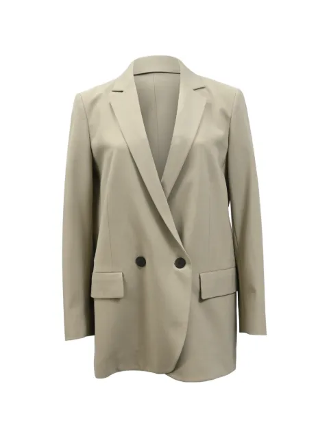 Theory double-breasted blazer Green TONPUHKCL475886W