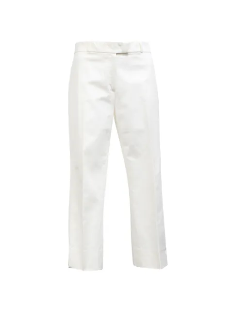 JOSEPH Bing Court cotton trousers White NAPPUHKCL494248W