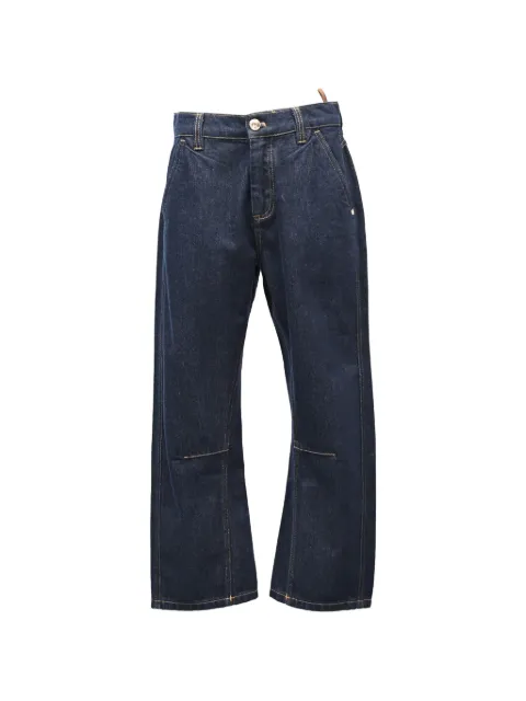 Brunello Cucinelli Vintage high-rise straight trousers Blue TONPUHKCL546353W