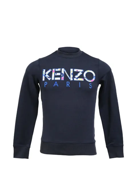 Kenzo Pre-Owned Classic Paris logo sweatshirt Blue MRPPUHKCL454200M