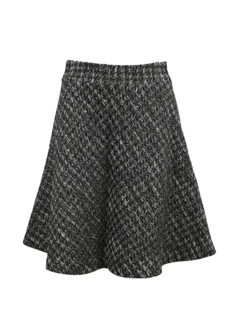 Red Valentino Vintage patterned tweed midi skirt Black NAPPUHKCL459896W
